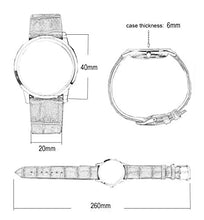 Fashion Classic Unisex Ladies Gents Watch PU Leather Strap Analogue Wrist Watches for Men Women, Pink