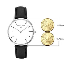 Fashion Classic Unisex Ladies Gents Watch PU Leather Strap Analogue Wrist Watches for Men Women, Pink