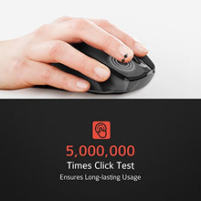 [Updated Version] Wireless Mouse, Patuoxun 2.4G USB Wireless Mice Optical PC Laptop Computer Cordless Mouse with Nano Receiver, 6 Buttons, 2400 DPI 5 Adjustment Levels for Windows Mac Macbook Linux - Super Energy Saving, Black