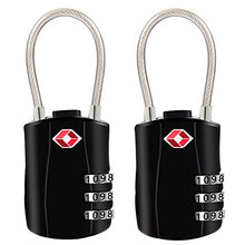 TSA Luggage Locks, [2018 Newest Version][2 Packs]Diyife 3-Digit Security Padlock, Combination Padlocks, Code Lock for Travel Suitcases Luggage Bag Case etc.(Black)