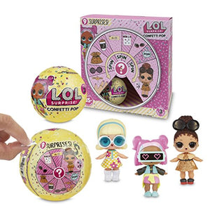 Giochi Preziosi LOL Surprise Confetti Pop con Mini Doll a Sorpresa, 9 Livelli, Modelli Assortiti