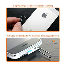Mobi Lock Sim Card Tray Eject Pin Tool (Pack of 10) for iPhone X, 8 Plus, 8, 7 Plus, 7, 6S Plus, 6S, all other Apple iPhones, iPads, iPods, Samsung Galaxy Note / S / Edge / J Series, HTC Phone Models